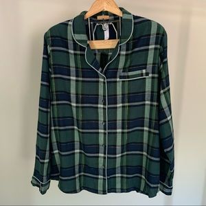 Stars Above Perfectly Cut Flannel Pajama Top